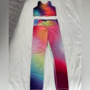 Athleta leavings & cropped top workout Outfit- NWOT